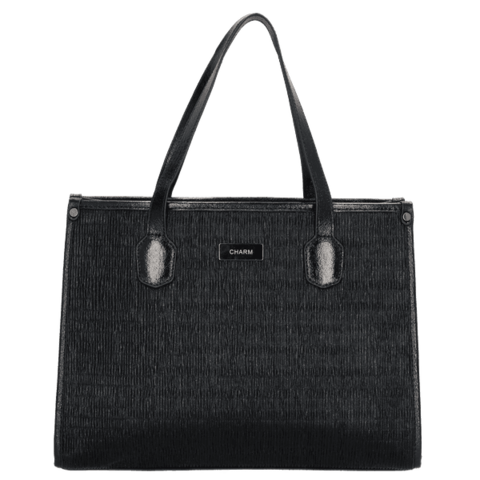 Charm London Kingsway Shopper Zwart