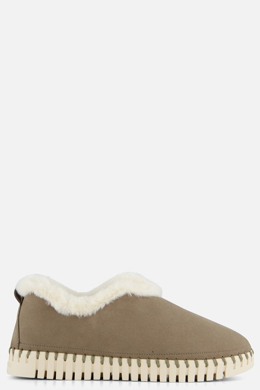 Ilse Jacobsen Pantoffels taupe Suede