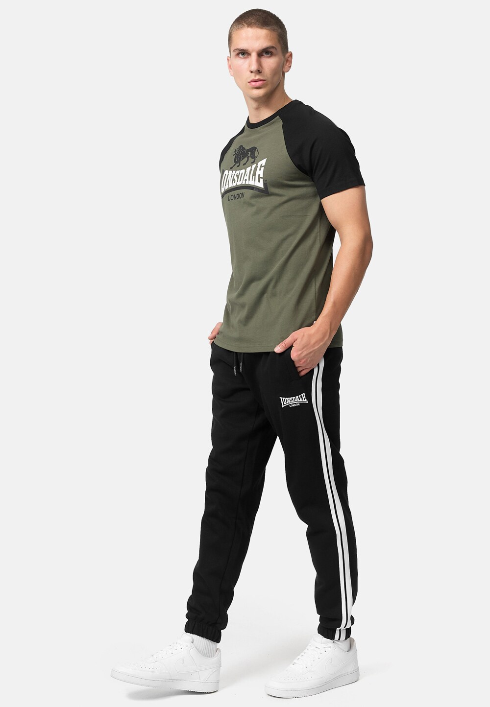 Lonsdale Herren T-Shirt normale Passform MAGILLIGAN
