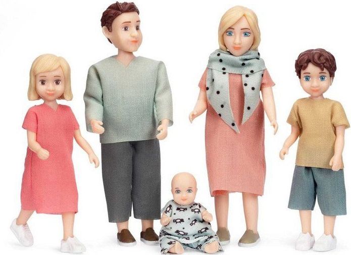 Lundby Set - Poppenhuisfamilie 'Charlie' (5-Delig)