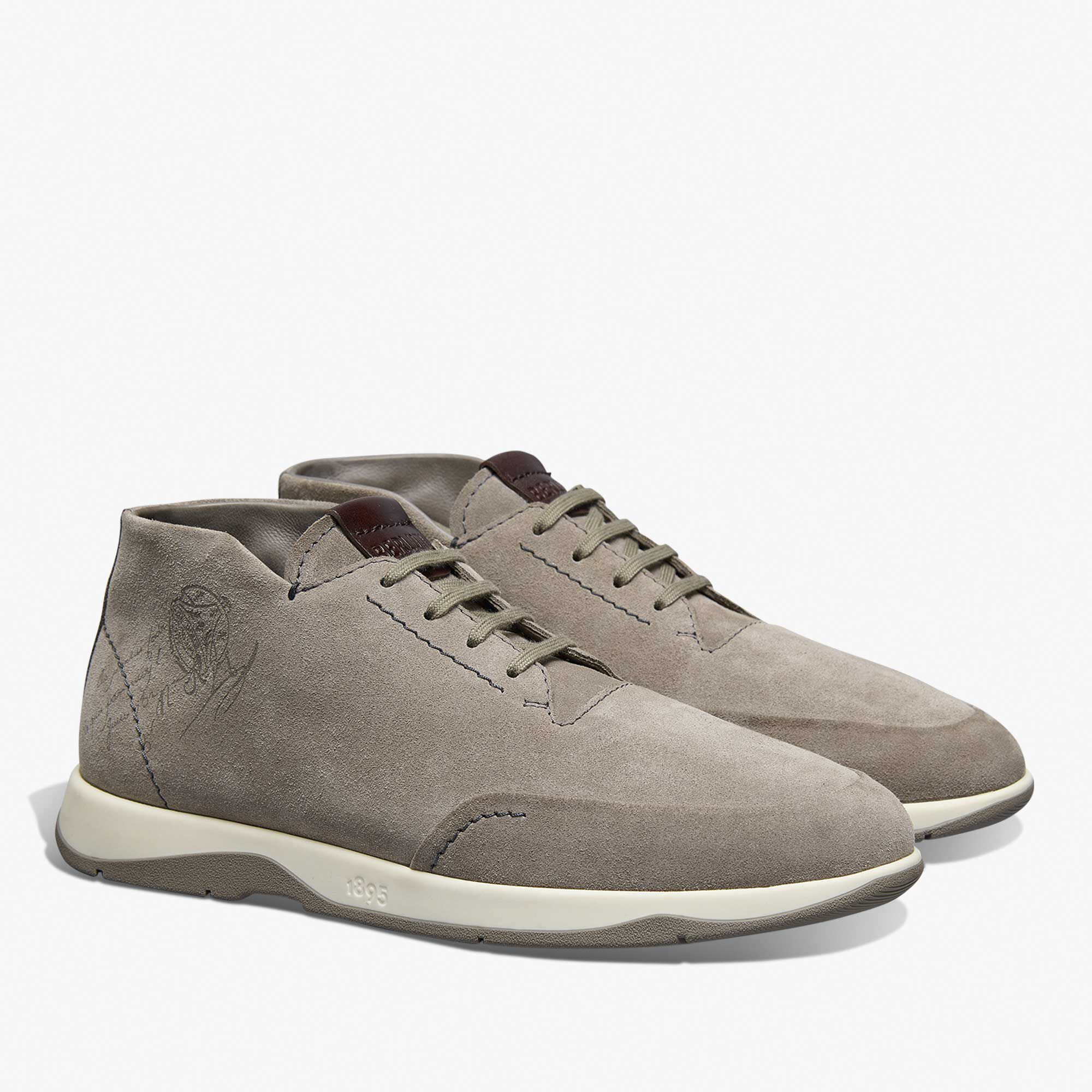Derby Echappee En Veau Velours Scritto