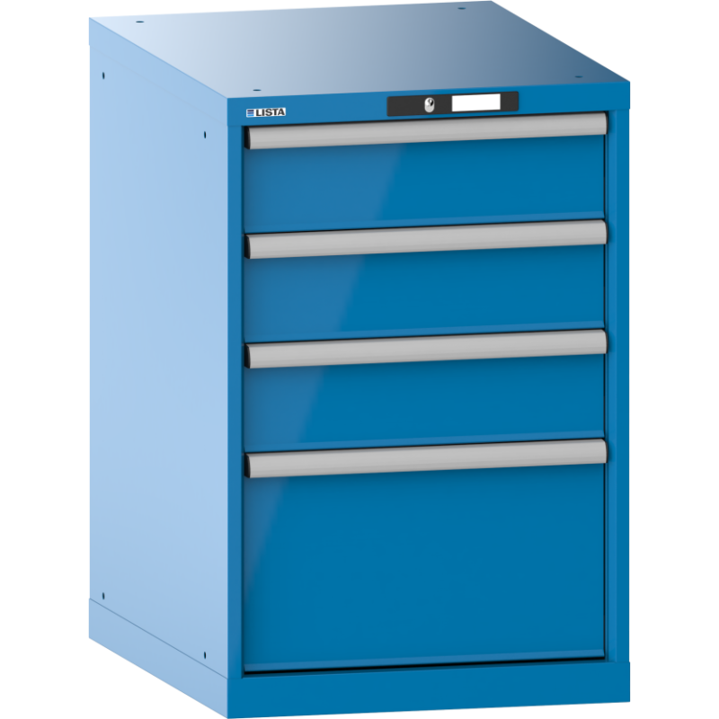 Armoire à tiroirs Lista 27x36E H 85 x L 56,4 x P 72,5 cm avec plusieurs tiroirs Key Lock