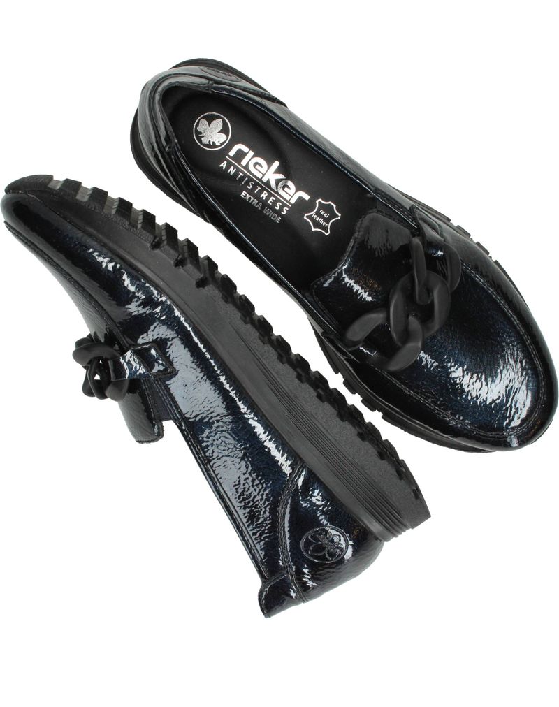 Rieker Loafers Blauw Dames
