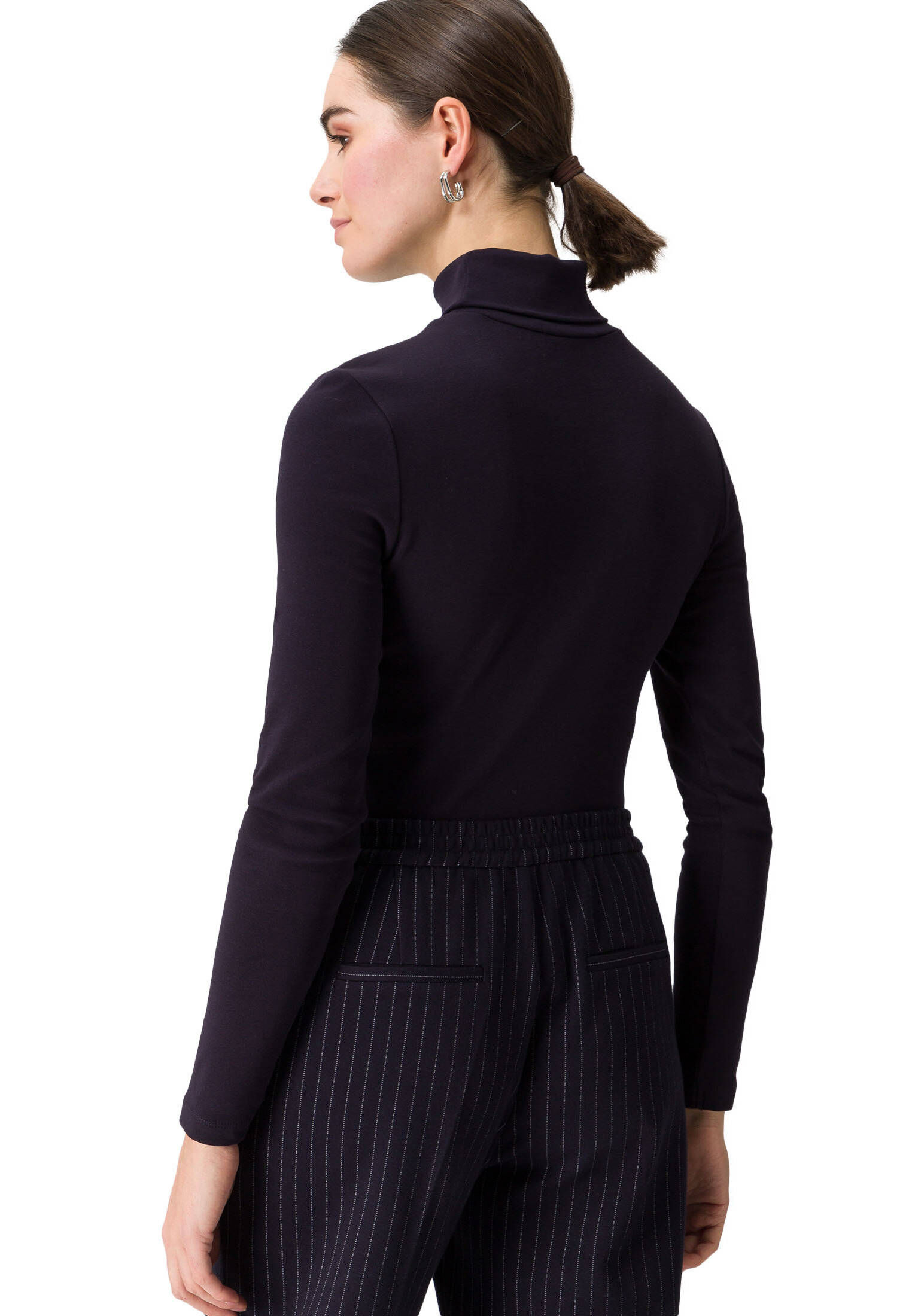 zero| Damen Shirt mit Rollkragen