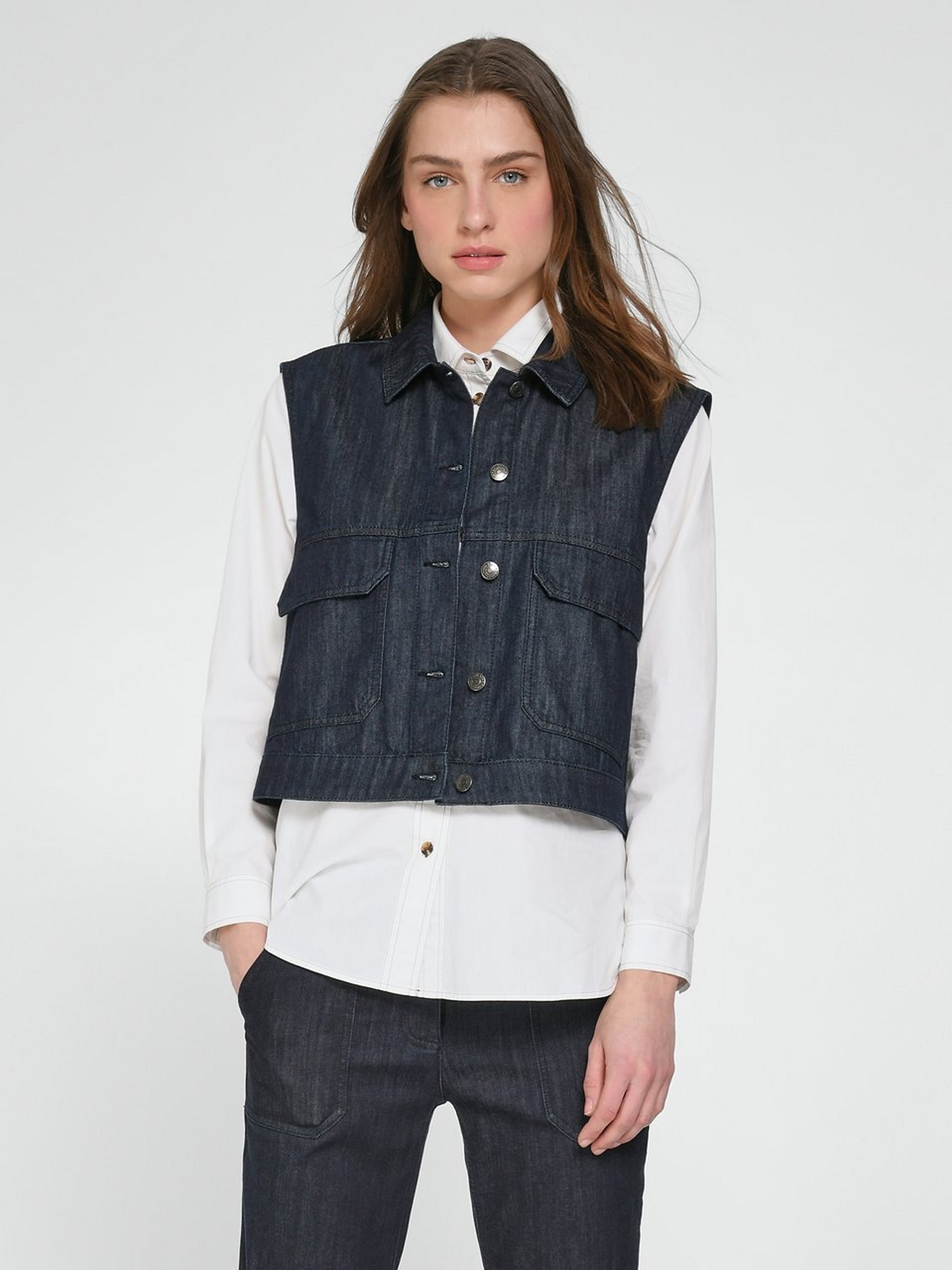 Jeans-Weste