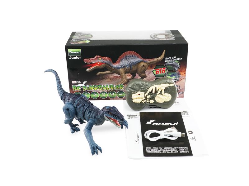 Amewi RC Dinosaurier Velociraptor Blaugrau, RTR Ferngesteuerter Velociraptor Dino