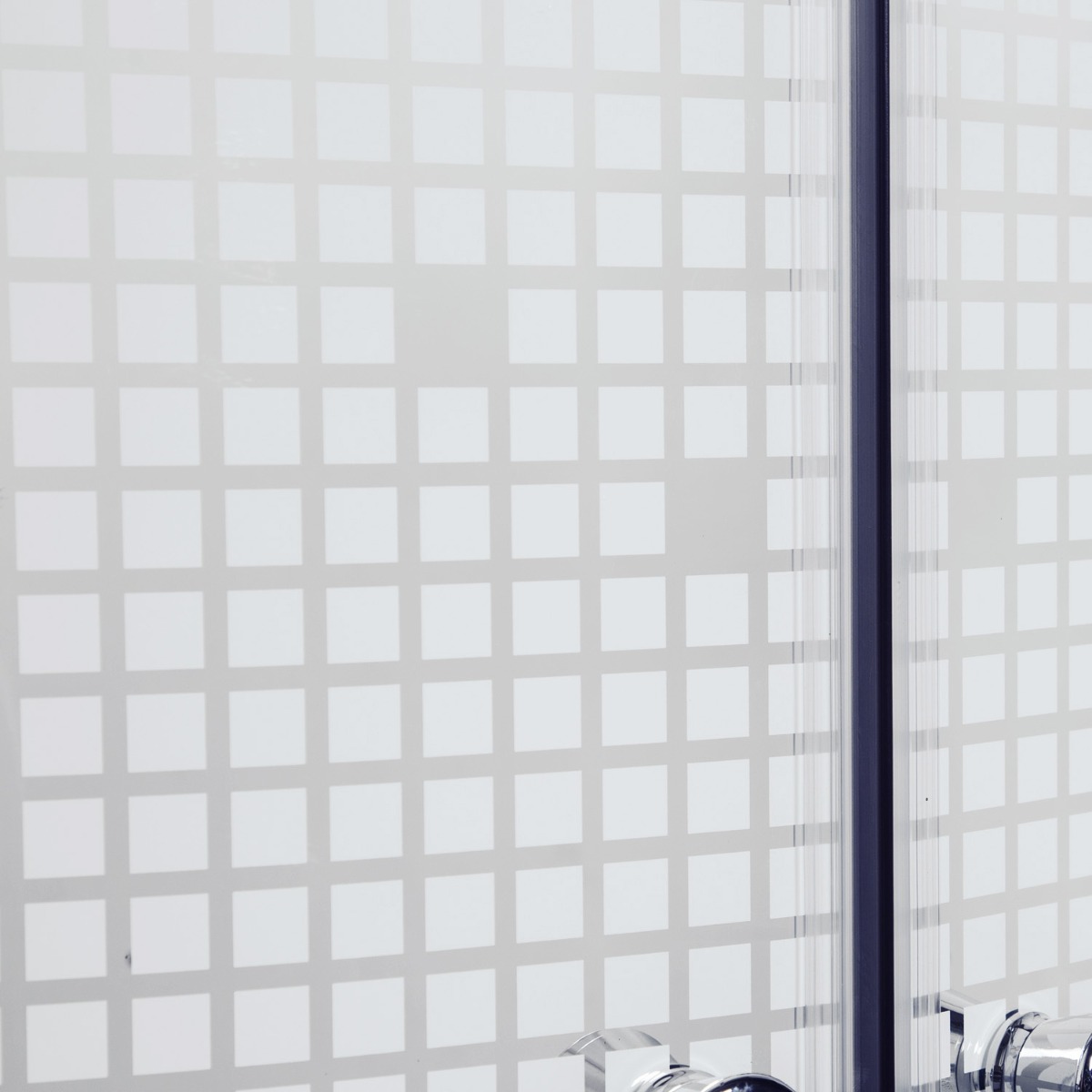 Kerra Pixel douchecabine kwartrond 80x80cm chroom met douchebak