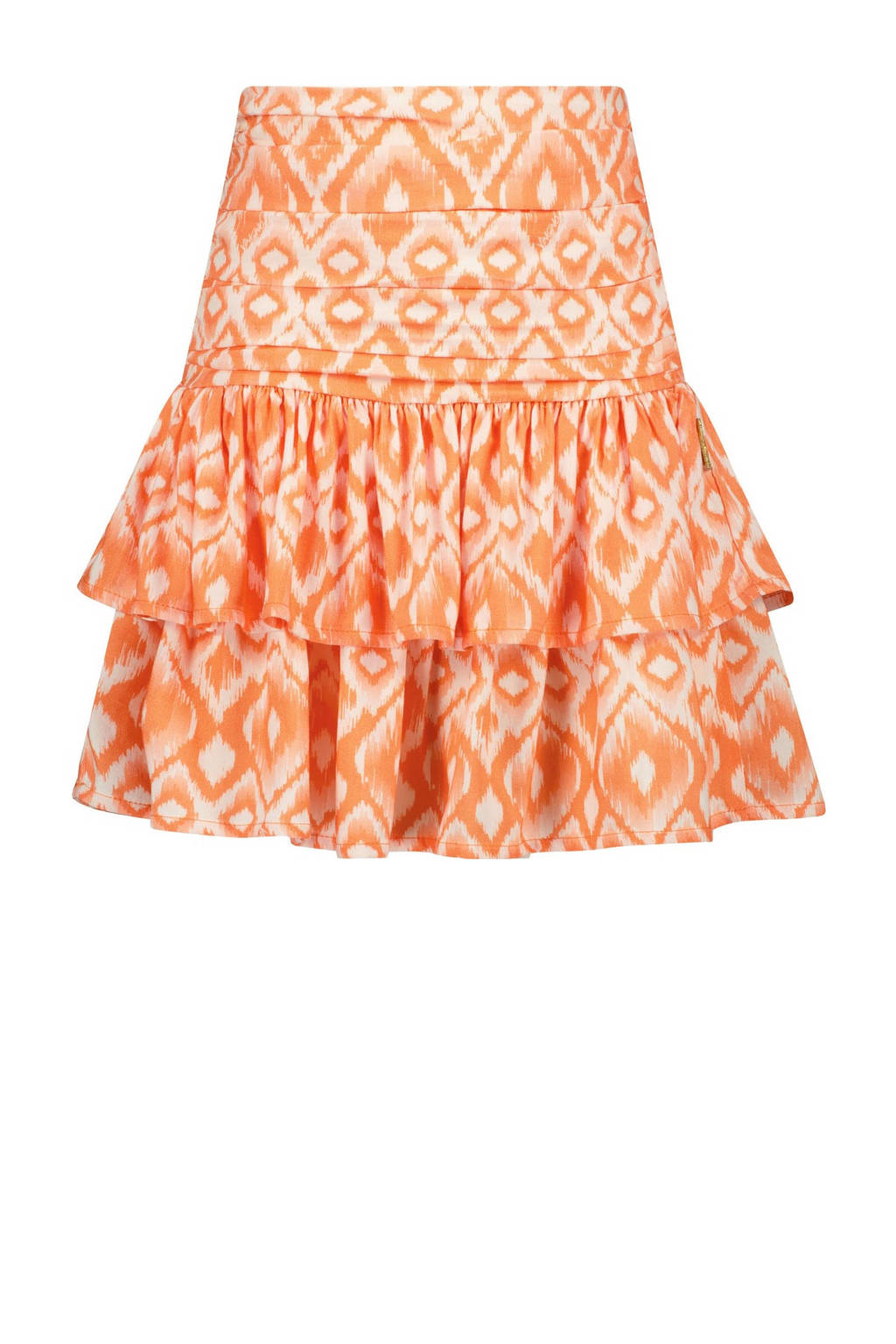 Vingino rok Quarry met all over print licht neonoranje/wit