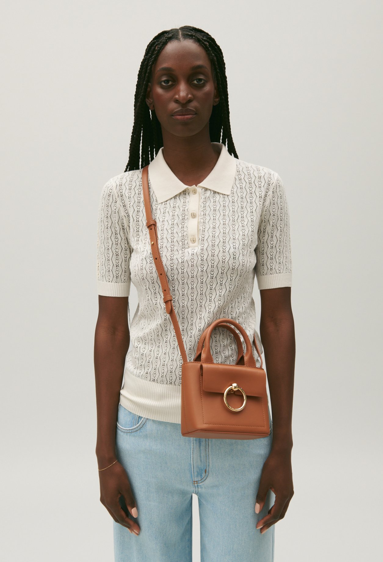Mini sac Anouck cuir caramel