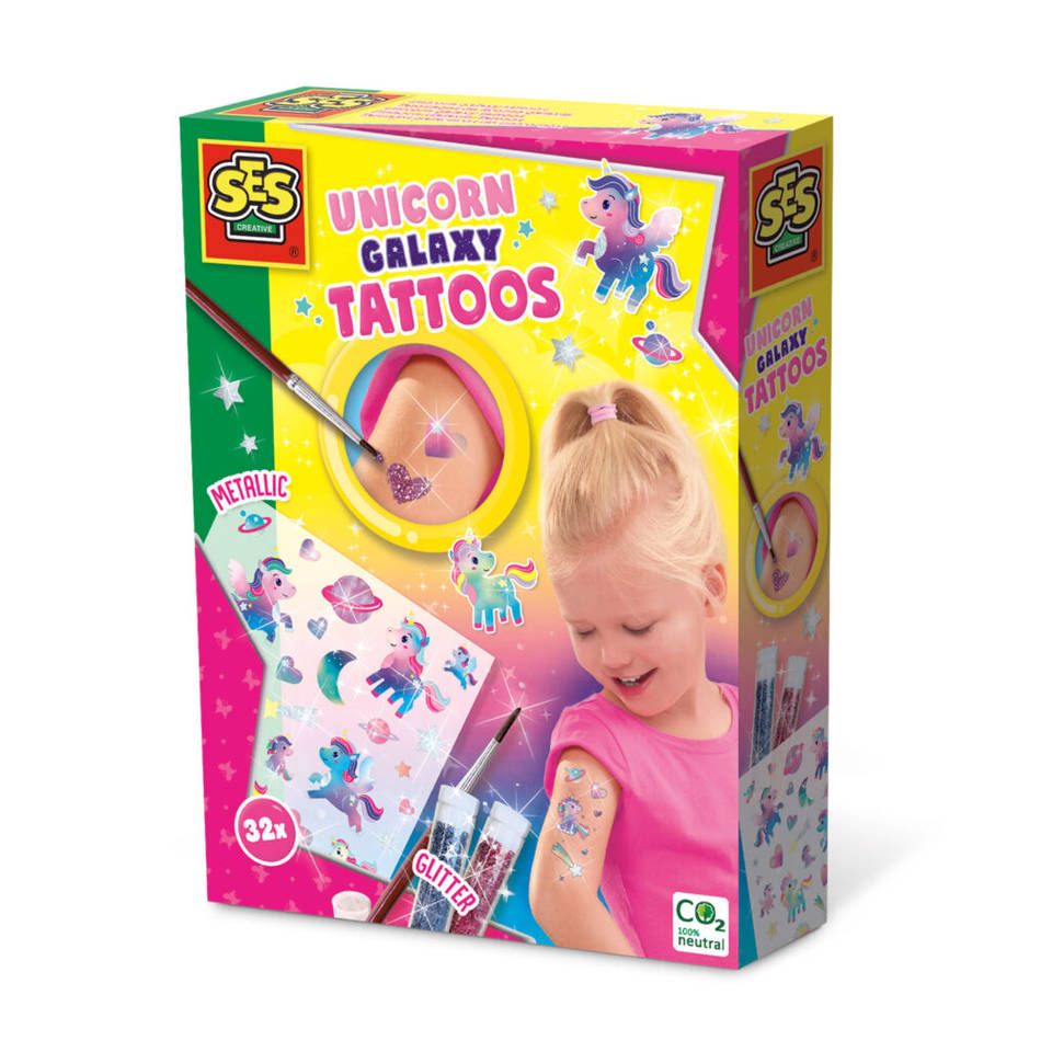 SES unicorn galaxy tattoos