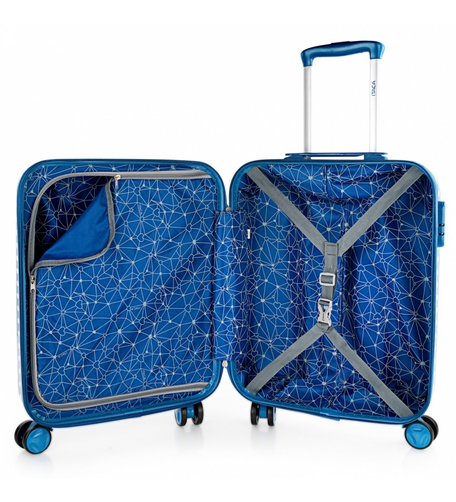 Mala de cabine pequena ITACA 702450 Azul -55x40x20-