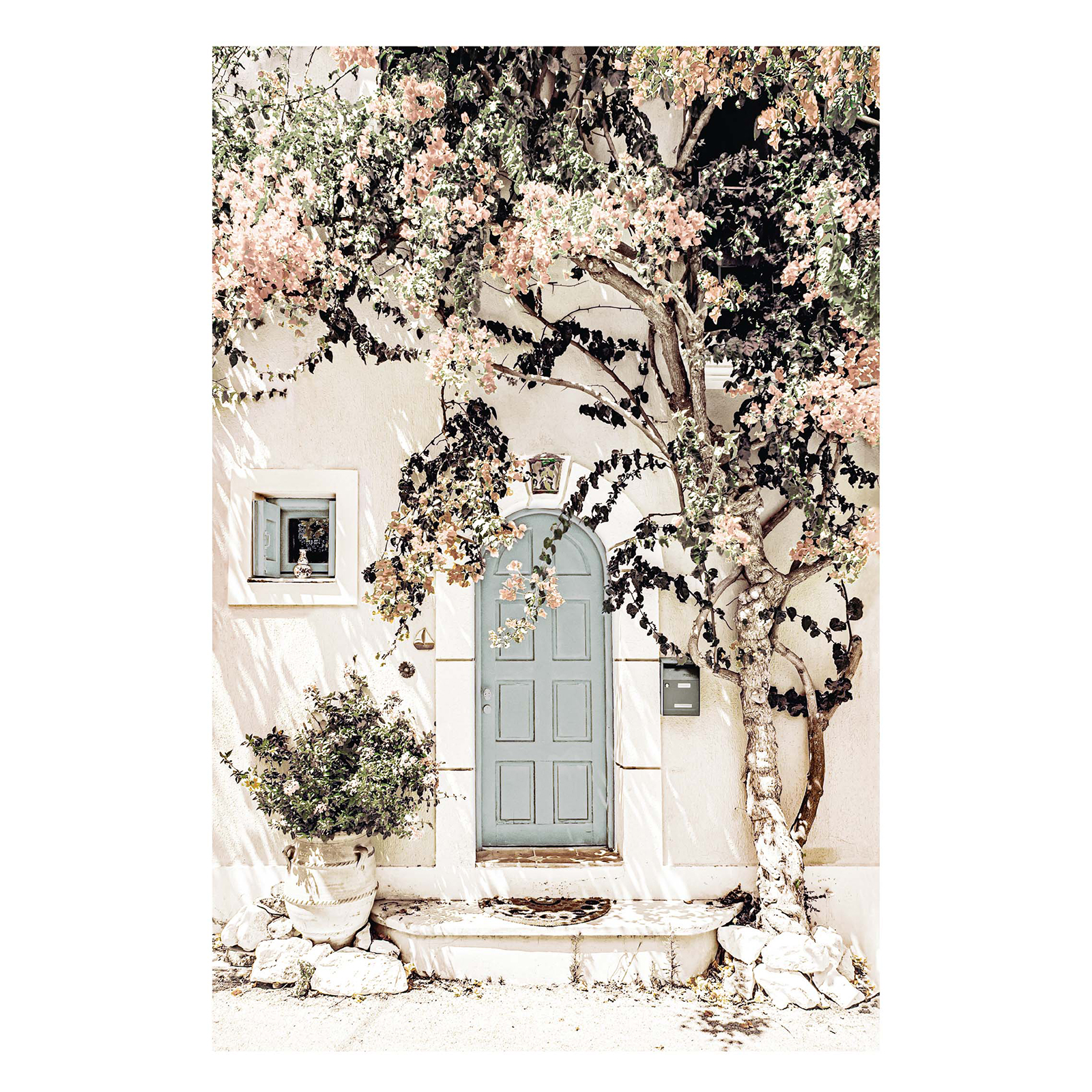 Gerahmtes Bild MEDITERRANEAN DOOR - 50x70 cm