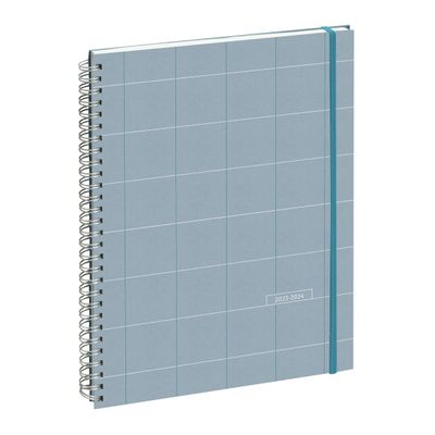 Agenda Casual - 1 semaine sur 2 pages - 16 mois - 21 x 29,7 cm - bleu clair - Exacompta