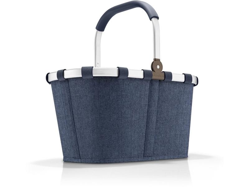 Reisenthel Einkaufskorb Carrybag Herringbone Dark Blue Stillvoller Einkaufskorb für den täglichen Einkauf