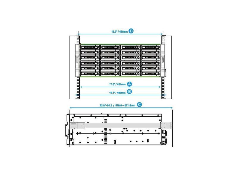 QNAP Rackmount-Kit Rackmount Einbaukit