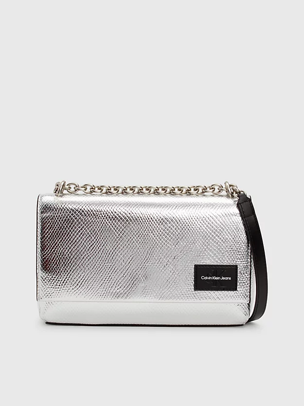 Bolsa de ombro conversível em píton