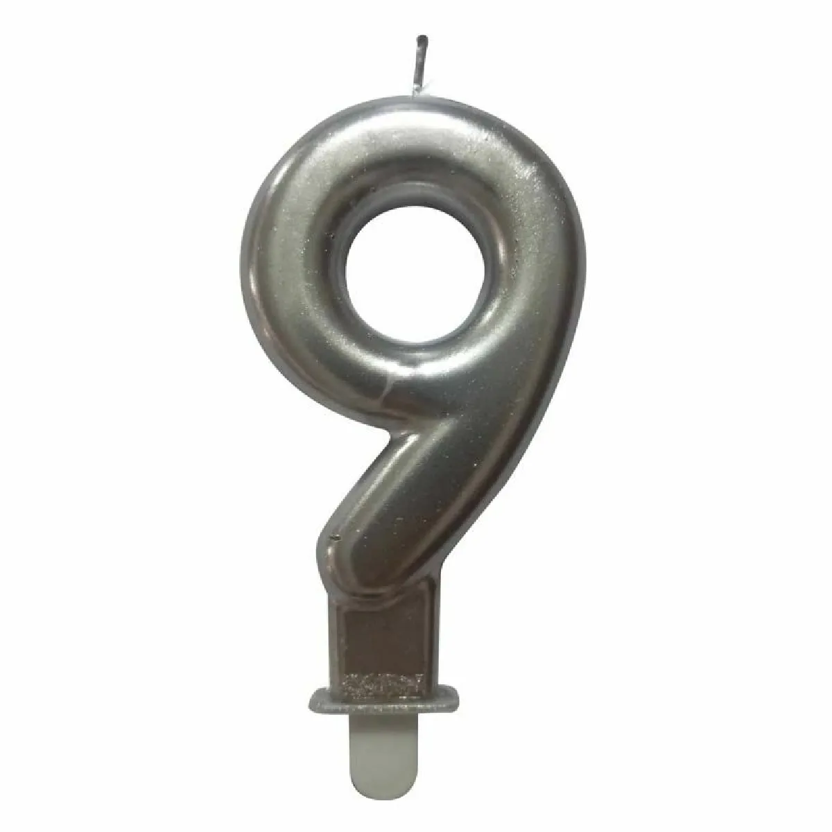 Paris Prix Bougie d'Anniversaire Chiffre 9 - Argent