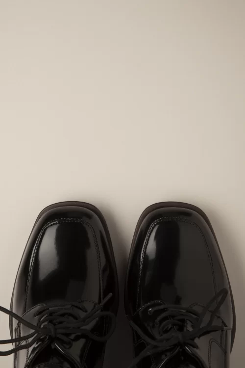 Tamaris Lesly Shoe Booties in lak zwart