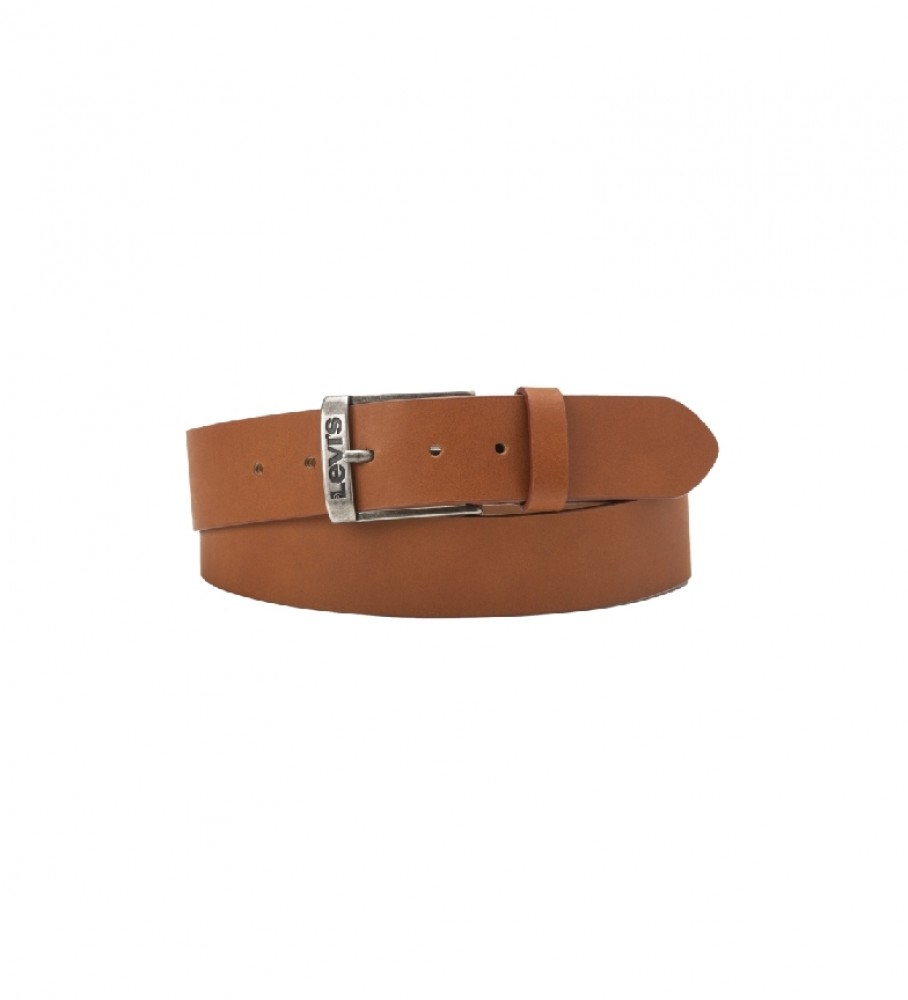 Cinto de couro marrom Levi's New Duncan