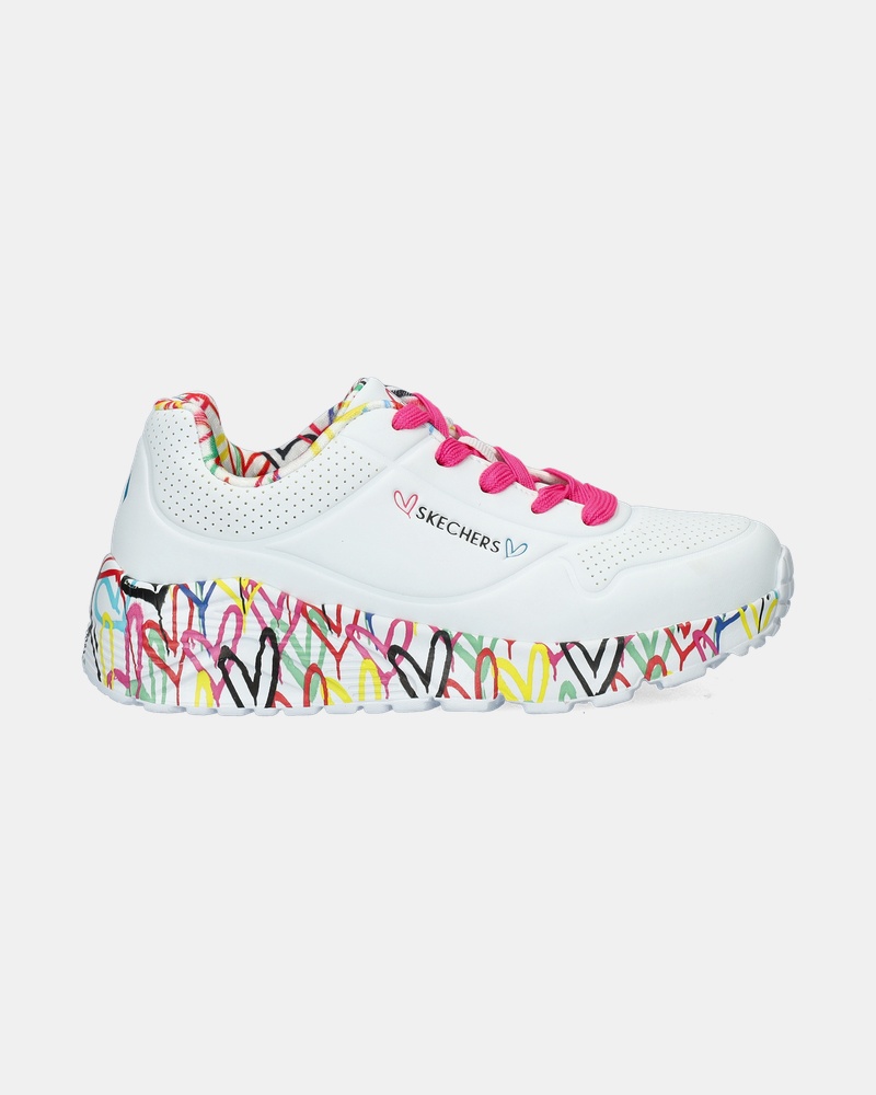 Skechers Uno Lite Lovely Luv Lage sneakers  - wit