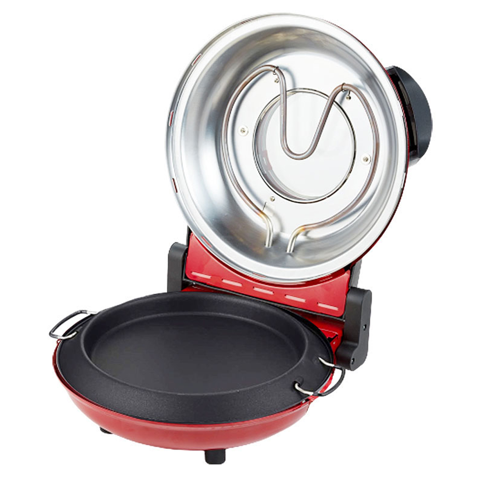 SCHÄFER Pizzaofen - rot - 1200 Watt