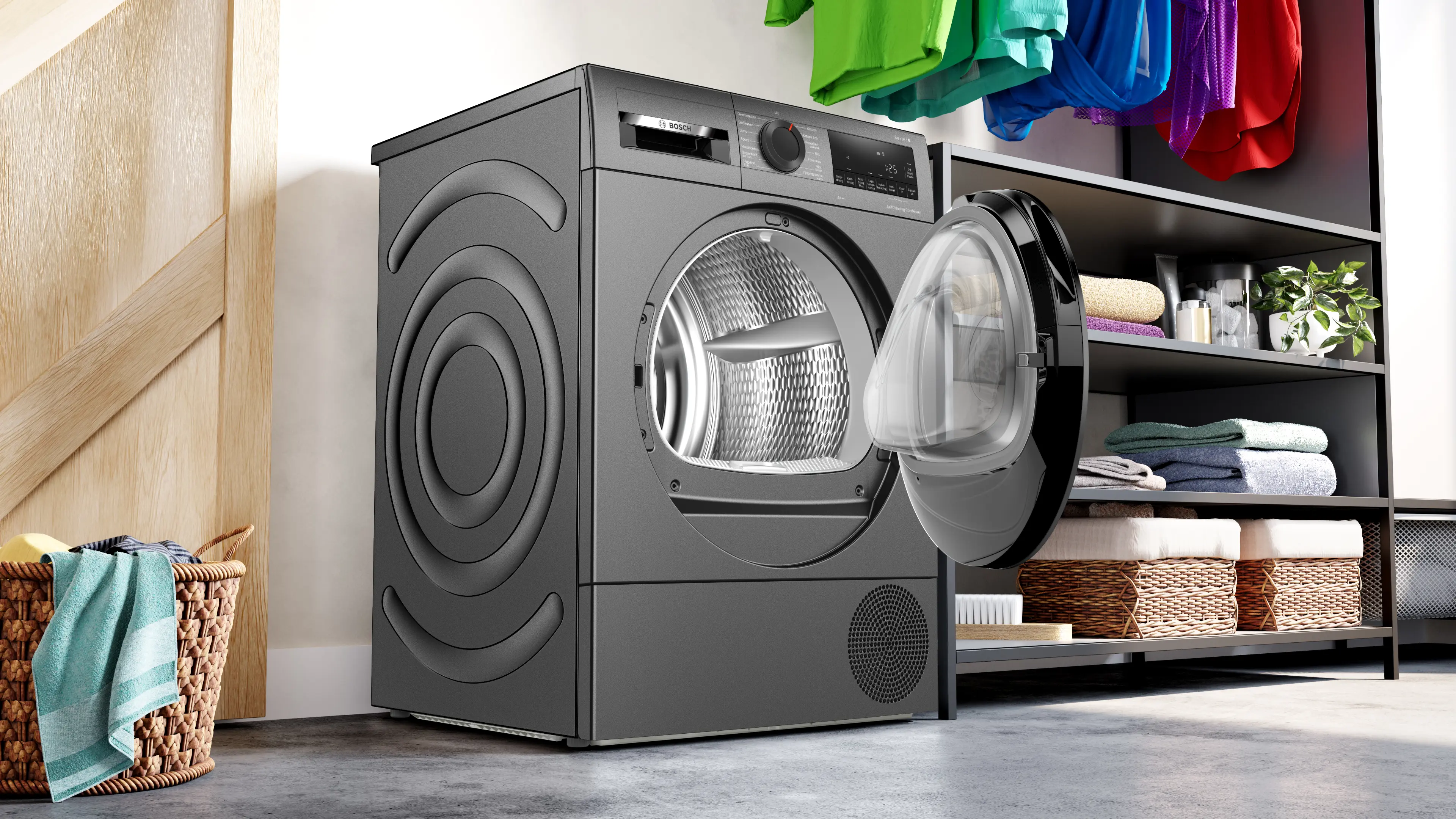 Serie 6 Warmtepompdroger 8 kg Cast iron grey