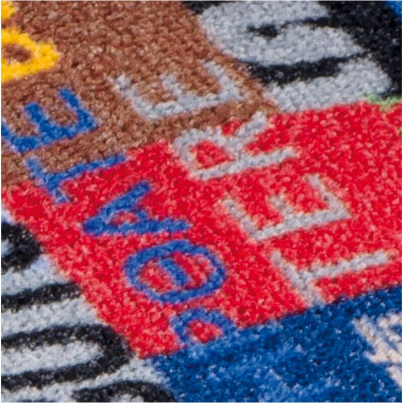 Tapis d'entrée déco, multicolore