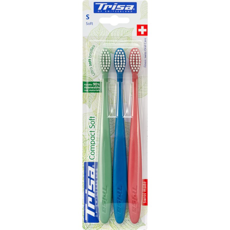 TRISA Zahnbürste Compact Soft soft Trio Special Edition Blist 1 Stk