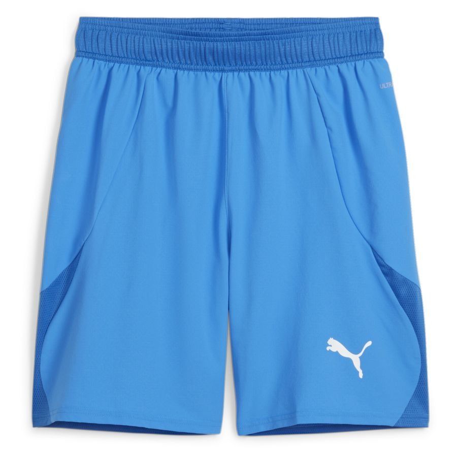 PUMA Short teamFINAL - Bleu/Blanc