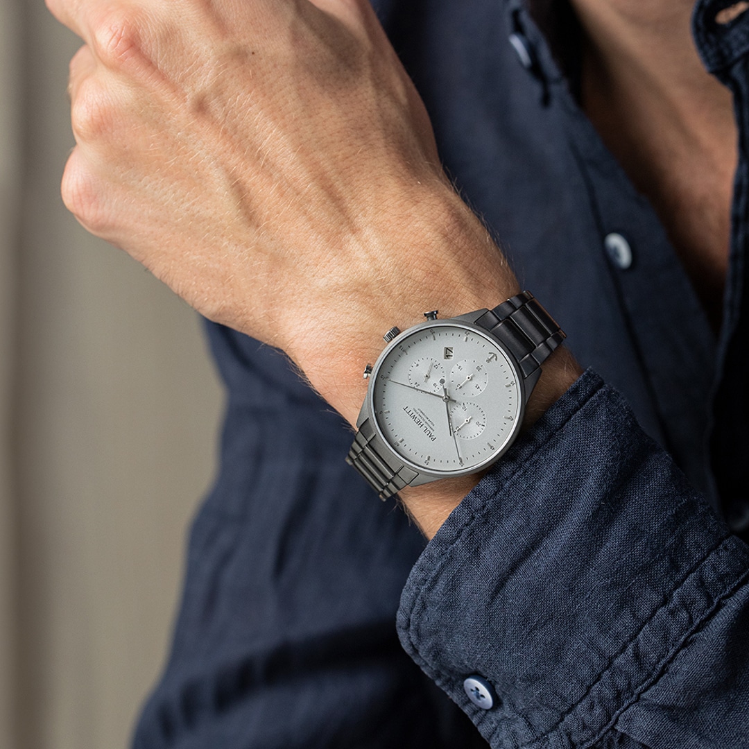 Paul Hewitt Chrono Marinium Ocean Steel Black Ø 42