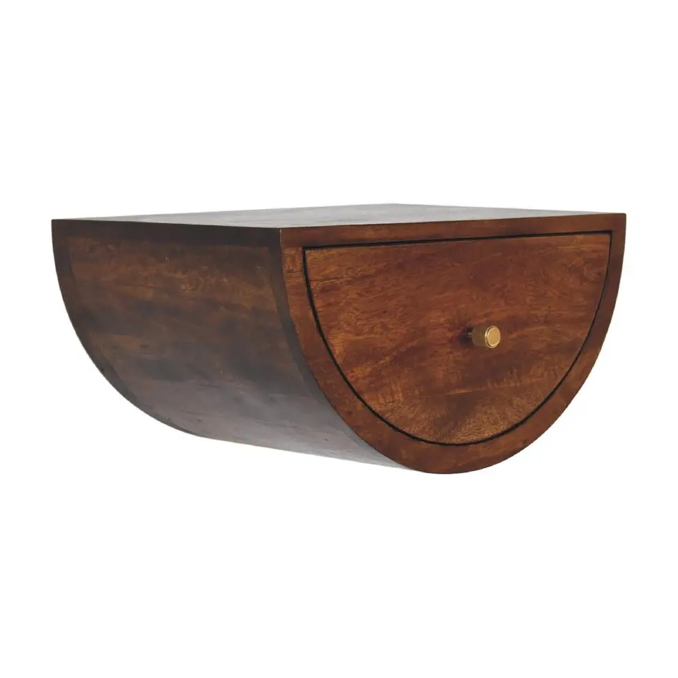 Artisan Furniture Massief Houten Halve Maan Nachtkastje