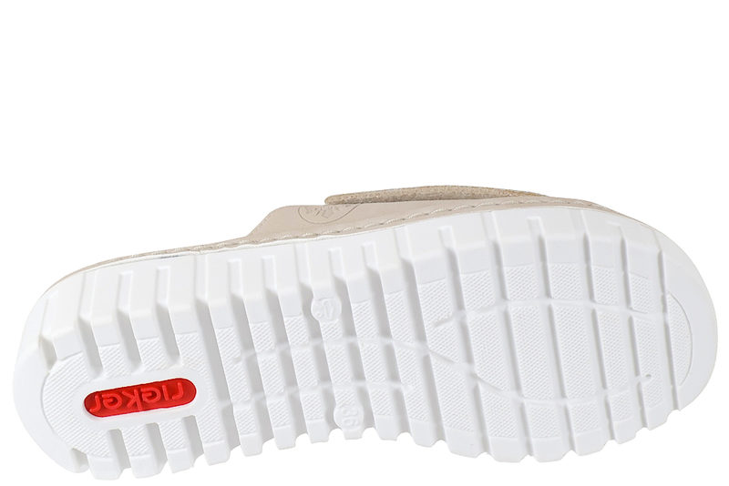 RIEKER SLENTERS I BEIGE PU MED PYNTESTEN