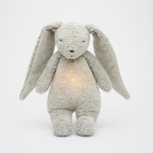 Moonie - lapin nature bio avec sons & lumières - Gris minéral - MOONIE