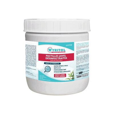 Wyritol - 150 Pastilles Javel effervescentes - eucalyptus