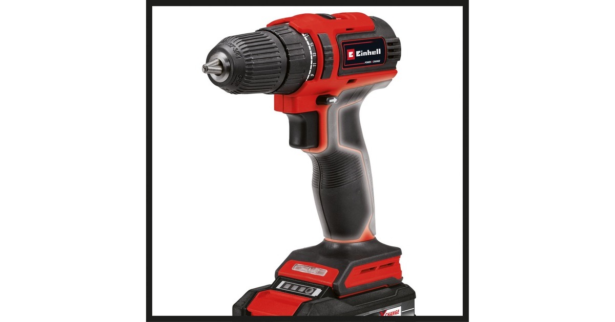 EINHELLEinh Akku-Bohrschrauber TE-CD 18/40 LiBL schroeftol  (Rood/zwart, Accu en oplader inbegrepen)
