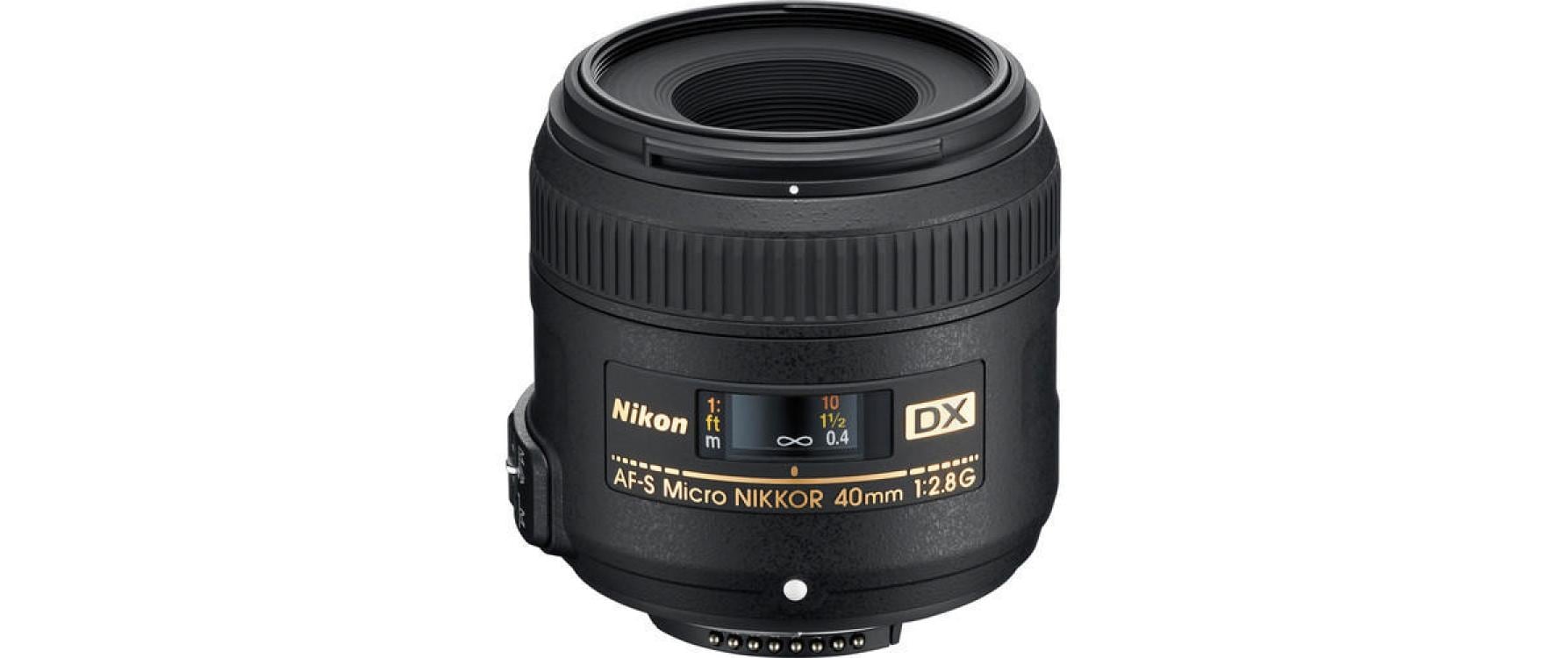 Festbrennweite AF-S DX 40mm f / 2.8G Micro 1:1 – Nikon F<br>Festbrennweiten-Makro-Objektiv