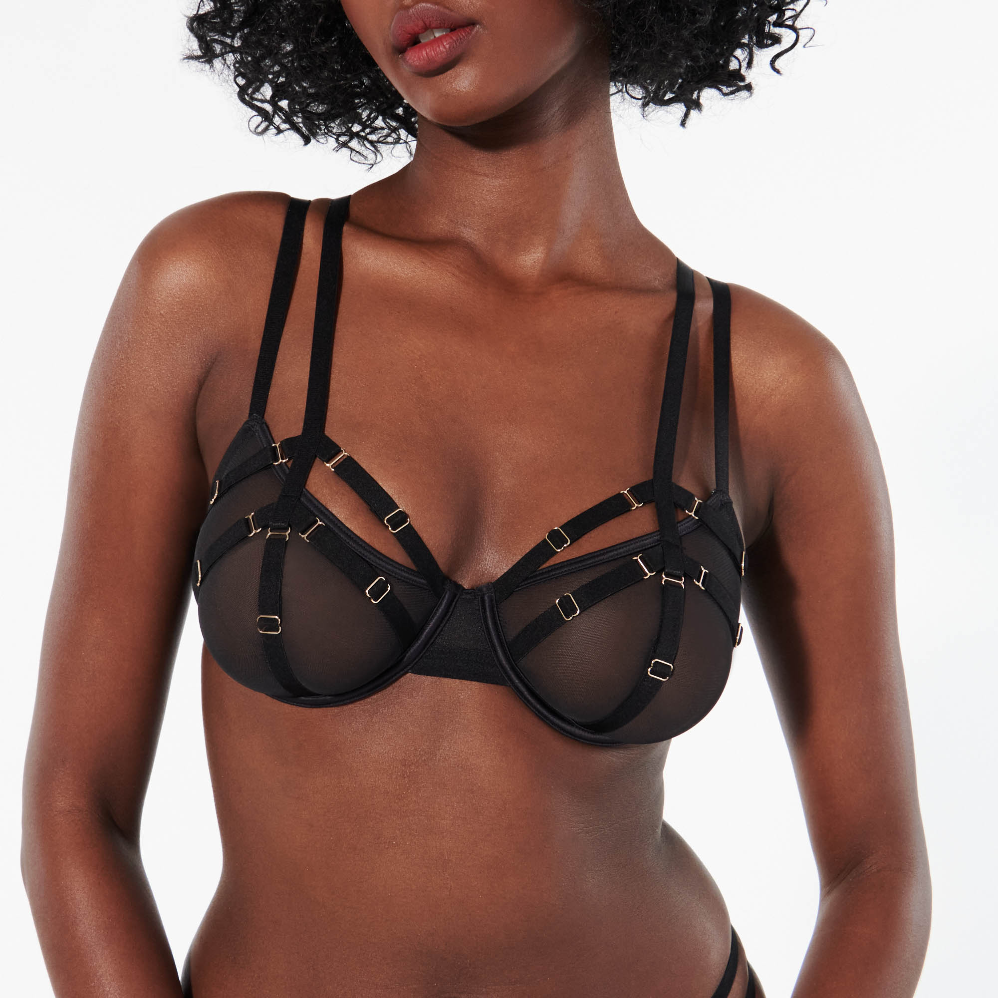 Soutien-gorge corbeille en tulle