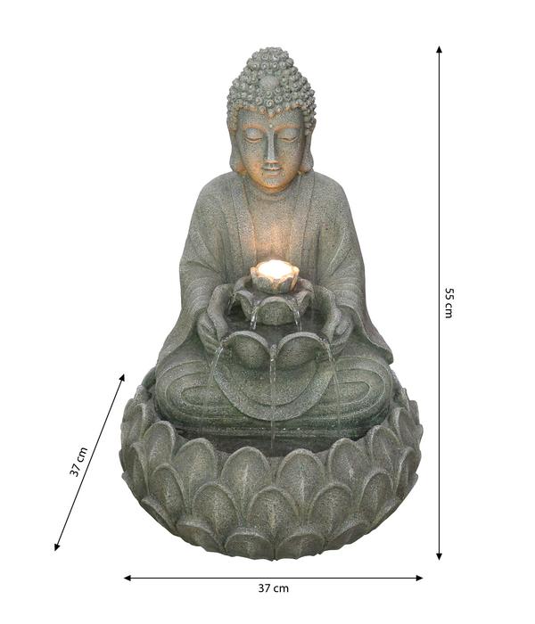 Dehner Polyresin-Gartenbrunnen Yoga,