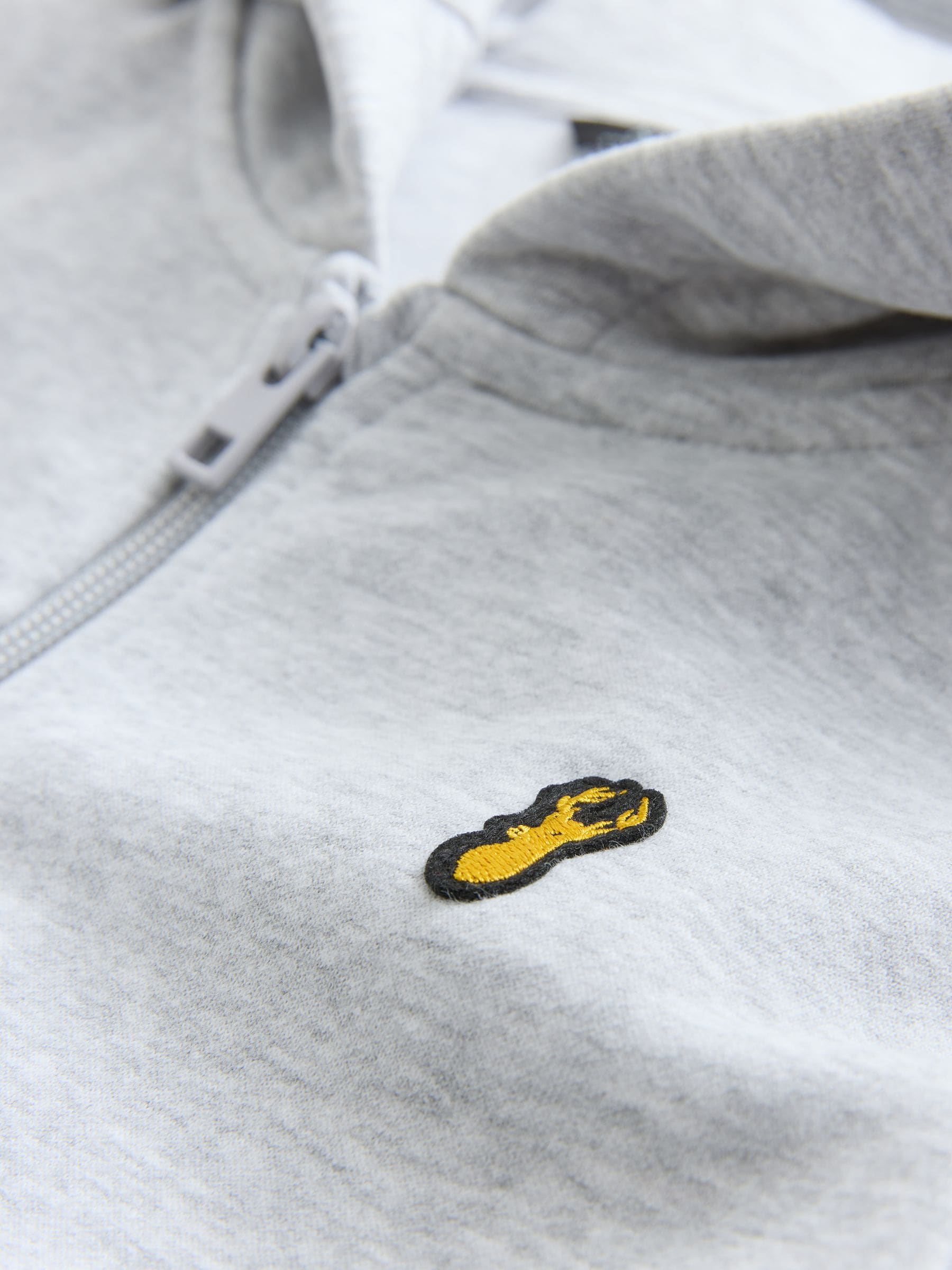 Grijs - Hoodie met logo en ritssluiting (3-16jr)