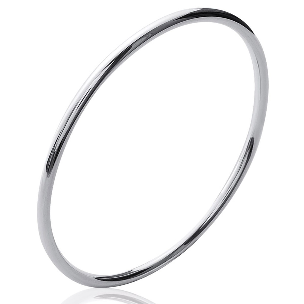 Jonc fil Brillaxis argent 62mm
