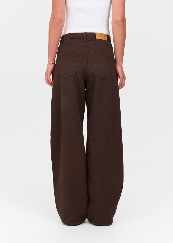 Loose fit jeans deep choco