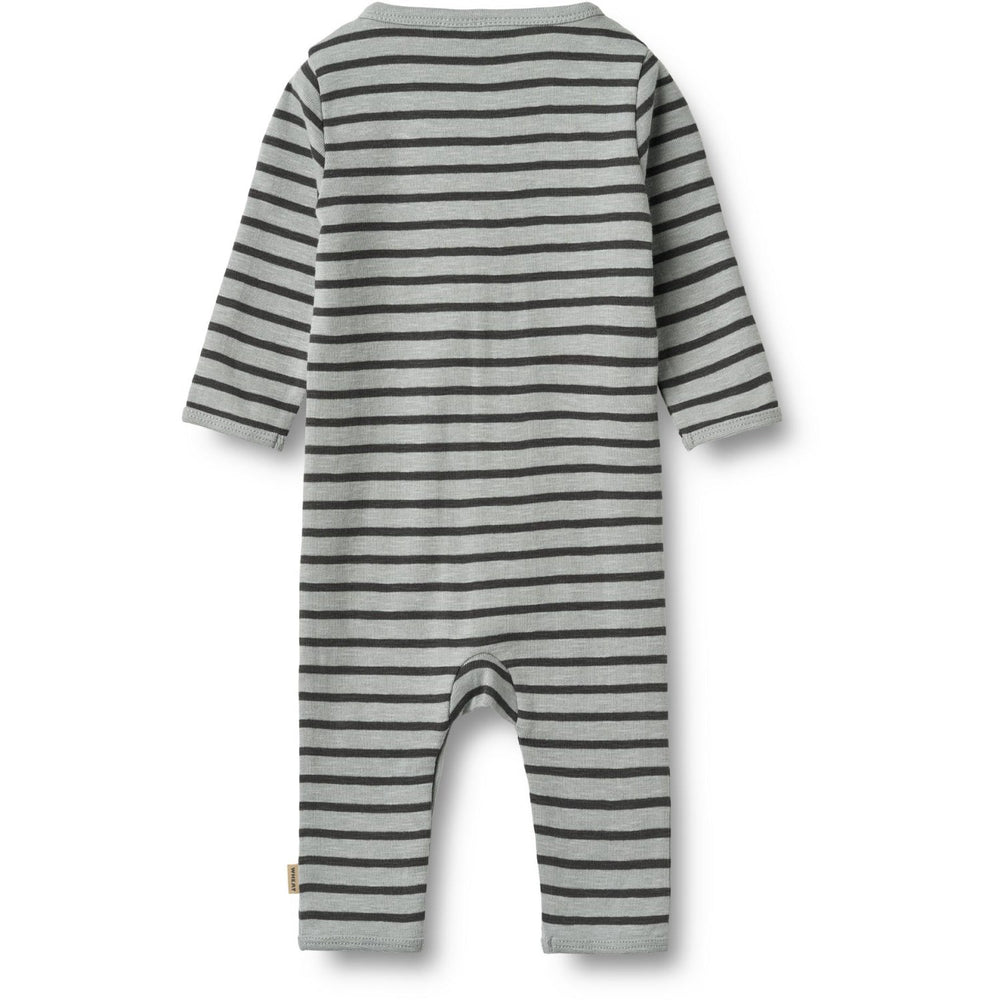 Køb Wheat Soft Blue Stripe Buksedragt L/S Dusty