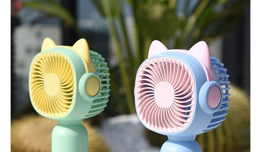 HOMTEC - USB oplaadbare draagbare ventilator met dierenoren (verschillende ontwerpen)