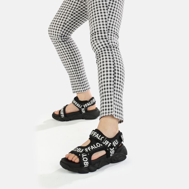 Cld TEC sandales véganes, noir