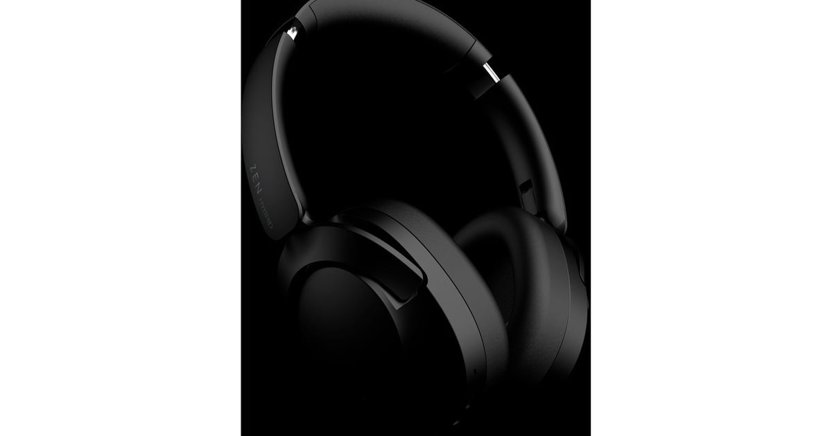 CreativeZen Hybrid 2 over-ear hoofdtelefoon  (Zwart, Bluetooth 5.2, USB-C, hybride ANC)