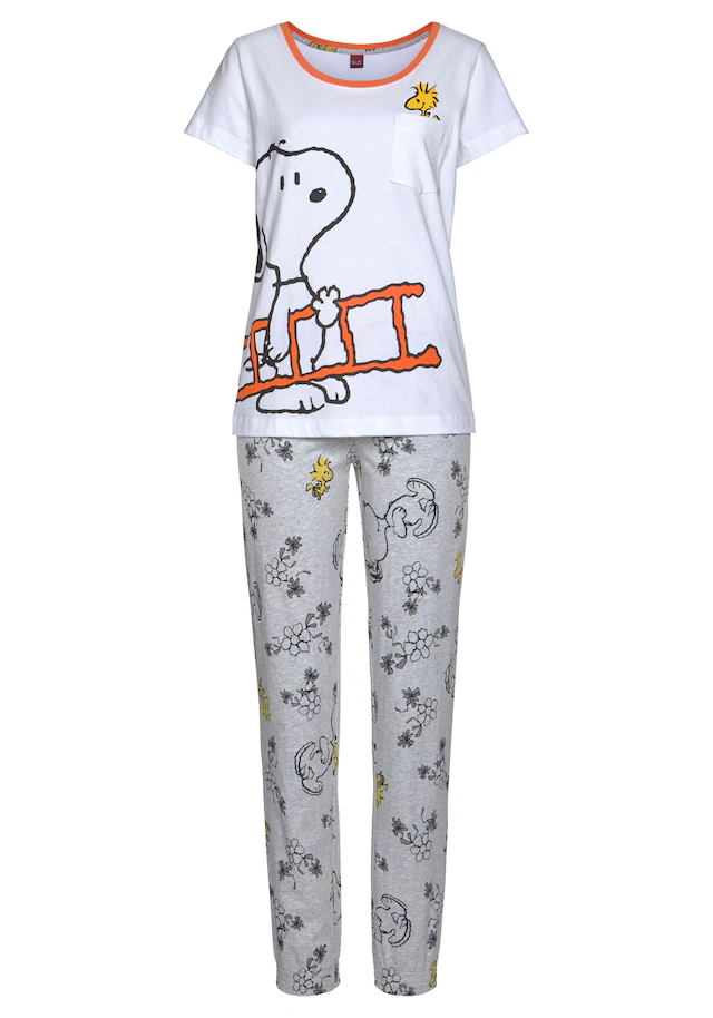 Peanuts Pyjama, 2 Stk. mit Snoopy und Woodstock Druck
