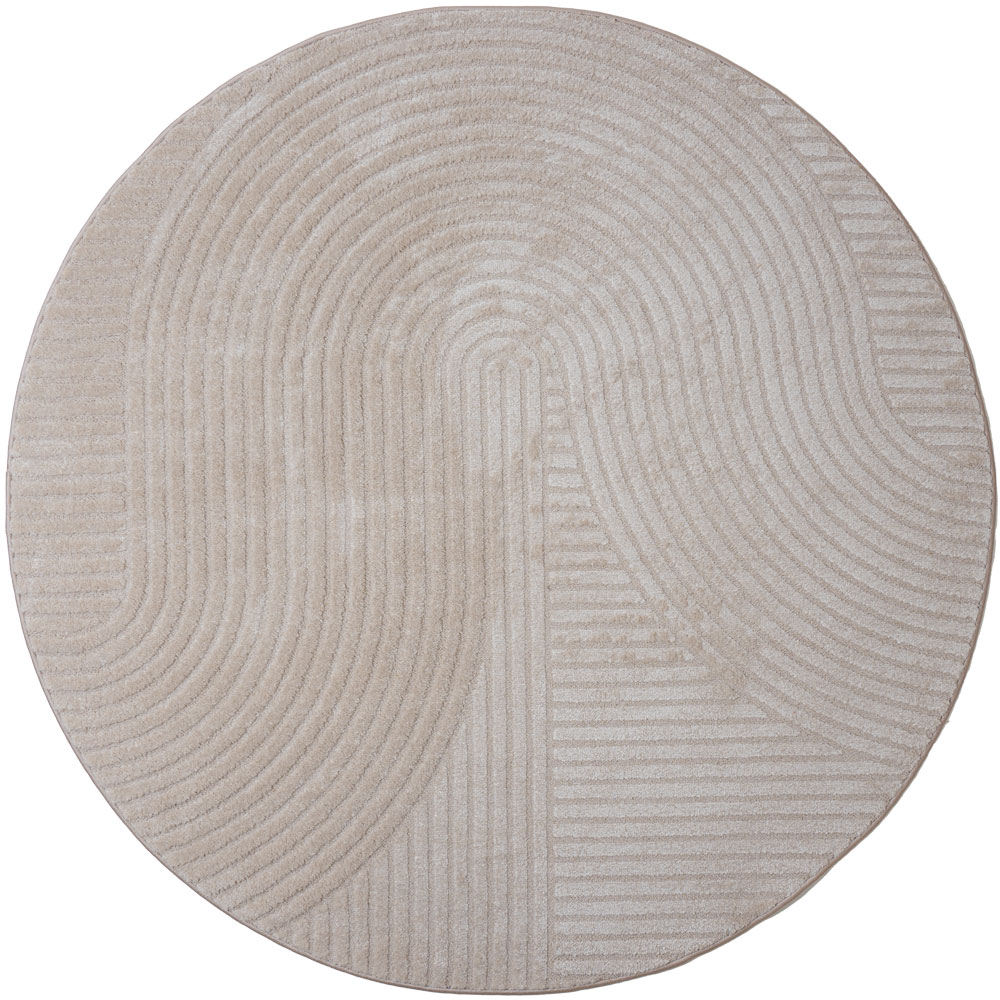 Vloerkleed Ella beige rond ø160 cm