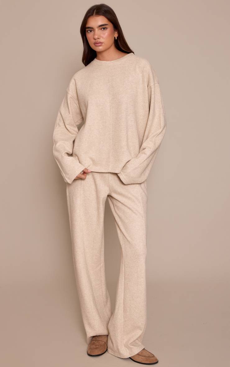 Moka Sweatshirt Côtelé Doux