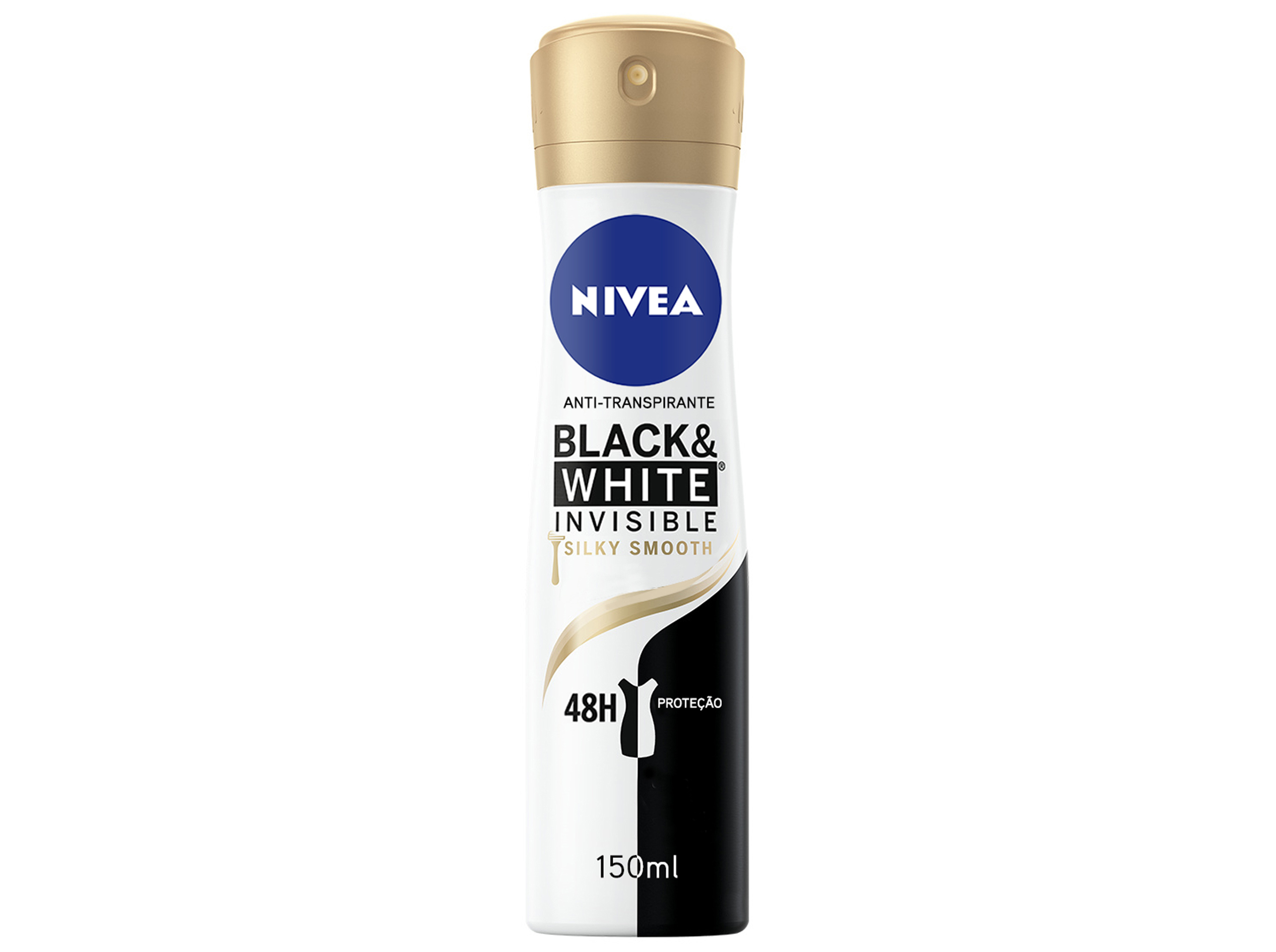 Desodorizante Spray Invisible for Black & White Silky Smooth NIVEA 150 ml