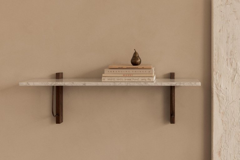 Audo Copenhagen Corbel wandplank 100x30 donker eiken
